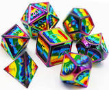 Pride Flag Metal Dice